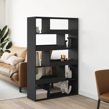 Separator de cameră, negru, 100x33x156,5 cm, lemn prelucrat - Img 1