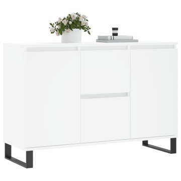 Servantă, alb, 104x35x70 cm, lemn prelucrat - Img 3