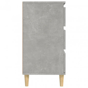 Servantă, gri beton, 60x35x70 cm, lemn prelucrat - Img 7
