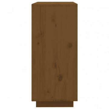 Servantă, maro miere, 60x35x80 cm, lemn masiv de pin - Img 6