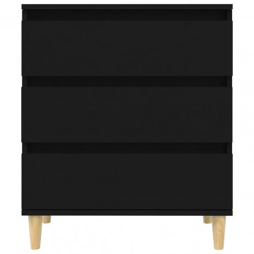 Servantă, negru, 60x35x70 cm, lemn prelucrat - Img 5