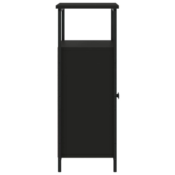 Servantă, negru, 70x30x80 cm, lemn prelucrat - Img 6