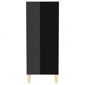 Servantă, negru extralucios, 57x35x90 cm, PAL - Img 7