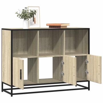 Servantă, stejar sonoma, 100x35x76 cm, lemn prelucrat - Img 1