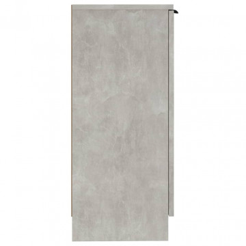 Servante, 2 buc., gri beton, 30x30x70 cm, lemn compozit - Img 7