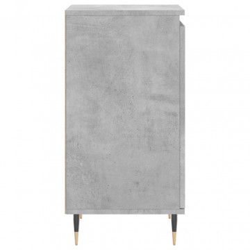 Servante, 2 buc., gri beton, 40x35x70 cm, lemn prelucrat - Img 7