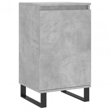 Servante, 2 buc., gri beton, 40x35x70 cm, lemn prelucrat - Img 8