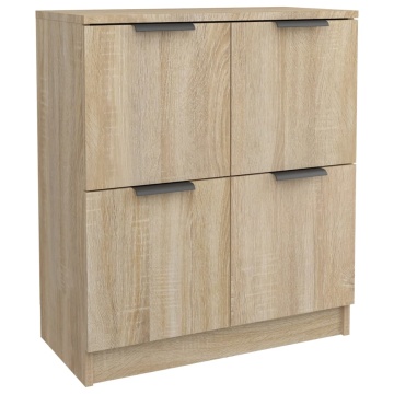 Servante, 2 piese, stejar sonoma, 60x30x70 cm, lemn prelucrat - Img 3