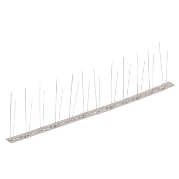 Set bandă cu țepi antipăsări cu 2 rânduri, 6 buc., oțel, 3 m - Img 2