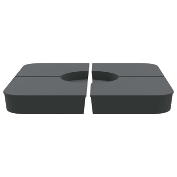 Set bază de umbrelă soare 4 piese pentru suport cruce 100 kg PP - Img 4