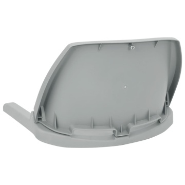 Set cu scaun pliabil pentru barcă, 2 piese, gri - Img 7