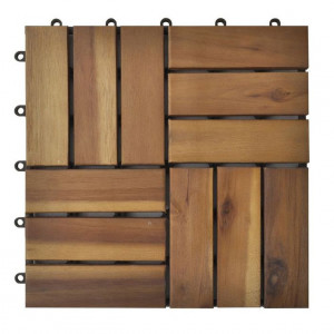 Set dale din lemn de acacia, 30 x 30 cm, 20 buc. - Img 4