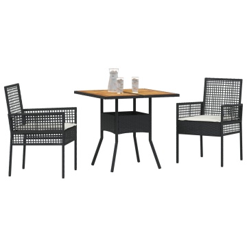 Set de Dining pentru Grădină cu Perne Gri din Ratan Poli - Img 3