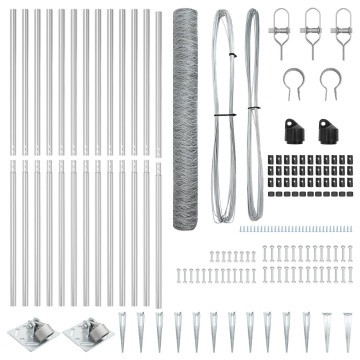Set de Gard Set de 2 Oțel Galvanizat 25 x 1.2 m Durabil - Img 4