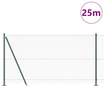 Set de Garduri Set de 2 Verde Oțel cu Vopsea 25 x 1.2 m - Img 3