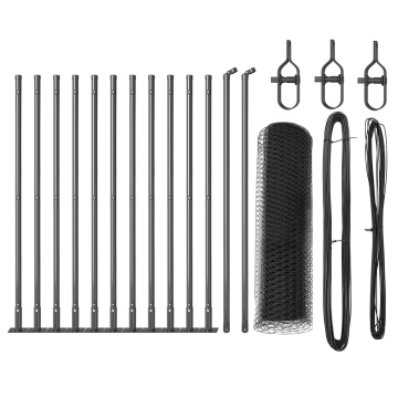 Set de Împrejmuire Set de 2 Gri Metal 25 x 0.5 m Durabil - Img 2