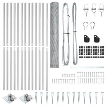 Set de Împrejmuire Set de 2 Oțel Galvanizat 25 x 1.2 m - Img 4