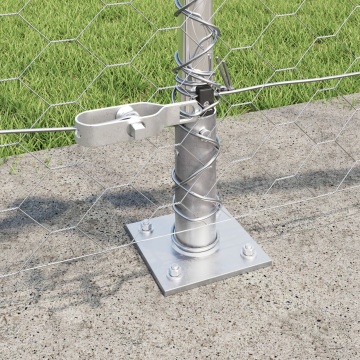 Set de îngrădire Set de 2 Oțel galvanizat 25 x 0.5 m Rezistent - Img 4