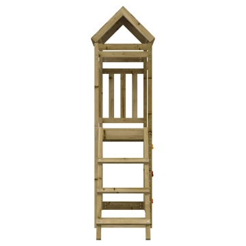 Set de joacă de exterior, 52,5x110,5x214 cm, lemn masiv de pin - Img 5
