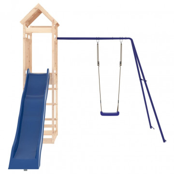Set de joacă pentru exterior, lemn masiv de pin - Img 3