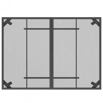 Set de masă pentru grădină, 5 piese, plasă metalică antracit - Img 6