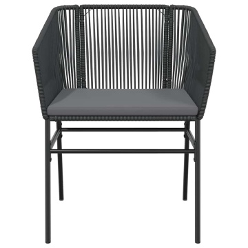 Set de sufragerie de grădină 5 piese neagră Sticlă Poly Rattan - Img 8