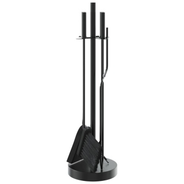 Set de unelte pentru șemineu, 5 piese, 18x66 cm, oțel - Img 8