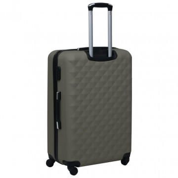Set de valize cu carcasă rigidă, 2 piese, antracit, ABS - Img 8