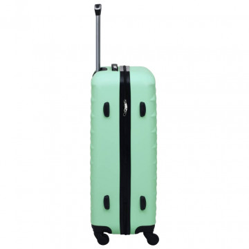 Set de valize cu carcasă rigidă, 2 piese, verde mentă, ABS - Img 4