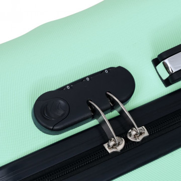 Set de valize cu carcasă rigidă, 3 piese, verde mentă, ABS - Img 5