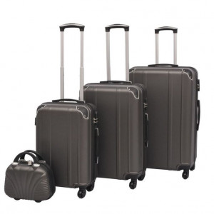 Set de valize cu carcasă tare, antracit, 4 buc. - Img 1