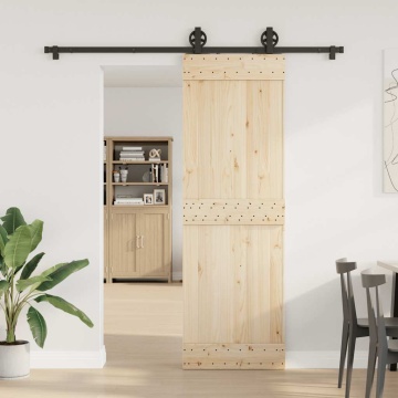 Set feronerie pentru uși glisante, negru, 200 cm, oțel - Img 3