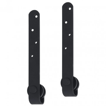 Set glisare ușă mini pentru dulap, oțel carbon, 122 cm - Img 4