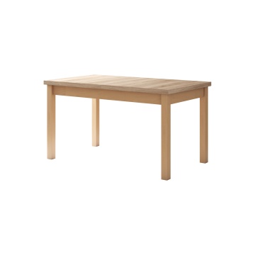 Set masa extensibila 140-180x80 cm cu 4 scaune tapitate, mb-21 modena1 si s-37 boss7 s6, sonoma, lemn masiv de fag, stofa - Img 5