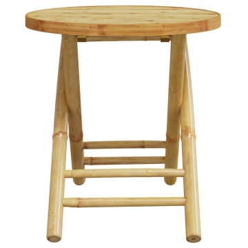 Set mobilier bistro, 3 piese, bambus - Img 5