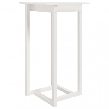 Set mobilier de bar, 3 piese, alb, lemn masiv de pin - Img 5