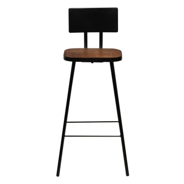 Set mobilier de bar, 5 piese, negru - Img 7