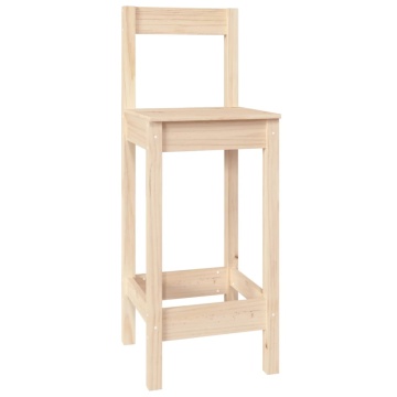 Set mobilier de bar, 7 piese, lemn masiv de pin - Img 4