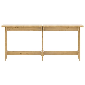 Set mobilier de exterior, 5 piese, lemn de pin tratat - Img 4