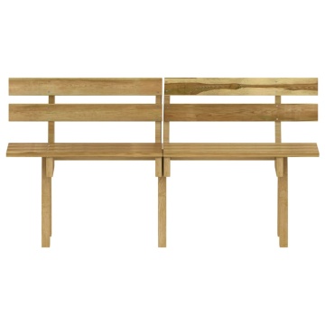 Set mobilier de exterior, 5 piese, lemn de pin tratat - Img 6