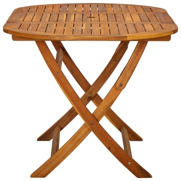 Set mobilier de exterior, 7 piese, lemn masiv de acacia - Img 6