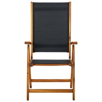 Set mobilier de exterior, 7 piese, lemn masiv de acacia - Img 3