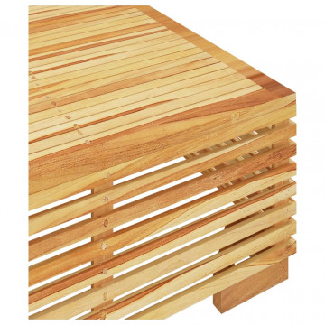 Set mobilier de grădină, 2 piese, lemn masiv de tec - Img 7