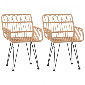 Set mobilier de grădină, 3 piese, poliratan - Img 4