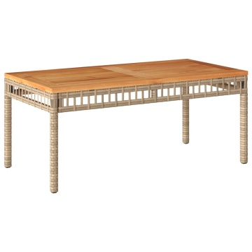 Set mobilier de grădină, 4 piese, cu perne, mix bej, poliratan - Img 6