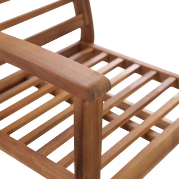 Set mobilier de grădină, 4 piese, lemn masiv de acacia - Img 9
