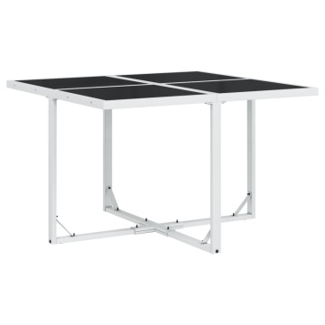 Set mobilier de grădină, 5 piese, cu perne, alb, textilenă - Img 3