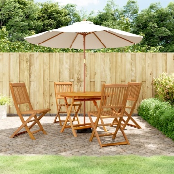 Set mobilier de grădină, 5 piese, lemn masiv de acacia - Img 1