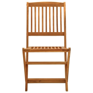 Set mobilier de grădină, 5 piese, lemn masiv de acacia - Img 8