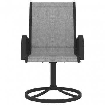 Set mobilier de grădină, 5 piese, textilenă și oțel - Img 7